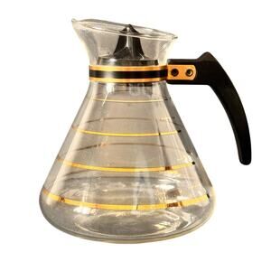Retro Mid Century David Douglas Flameproof Glass Hot Coffee 44 oz 8-10 C Carafe